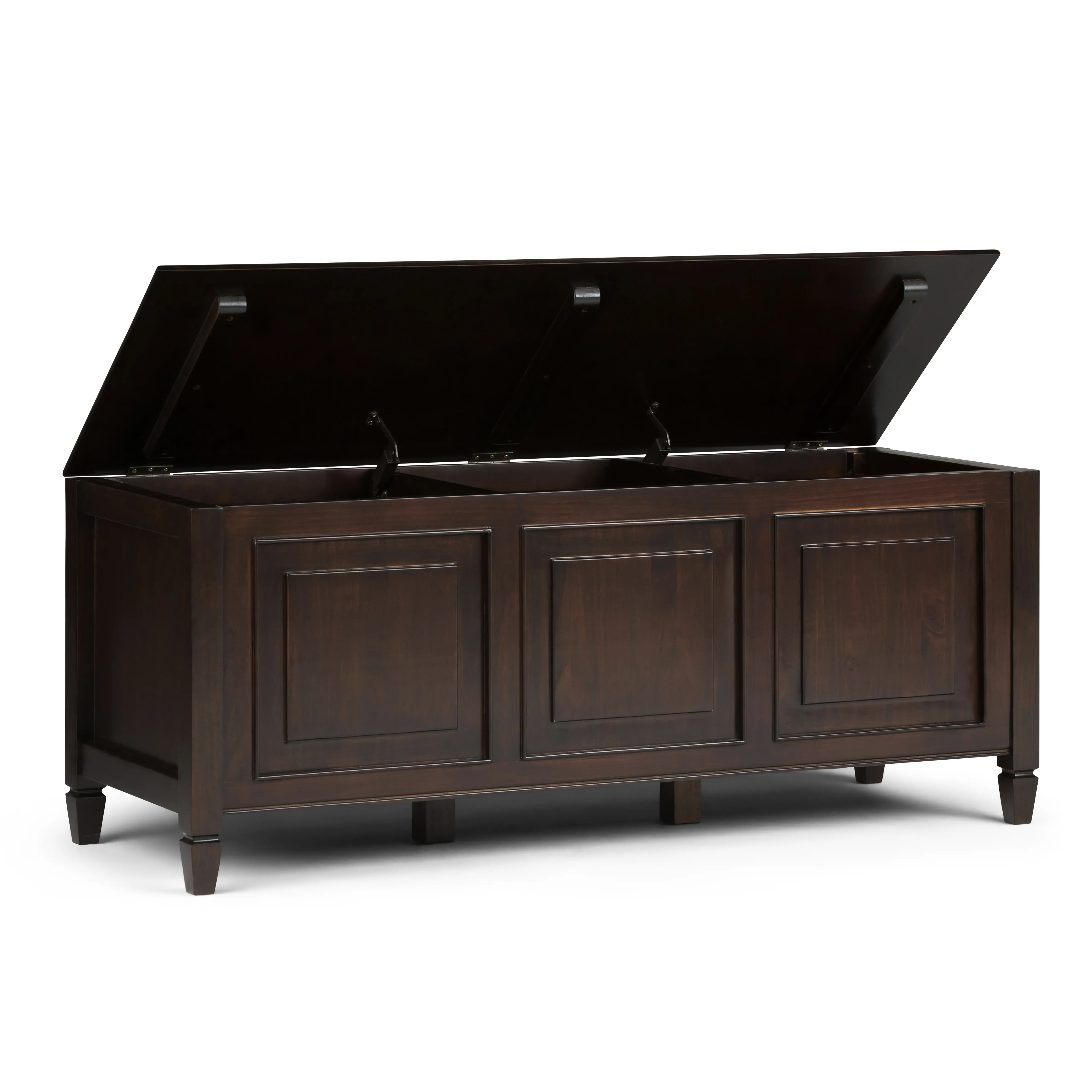 Danforth Amber Brown Storage Bench Trunk-4