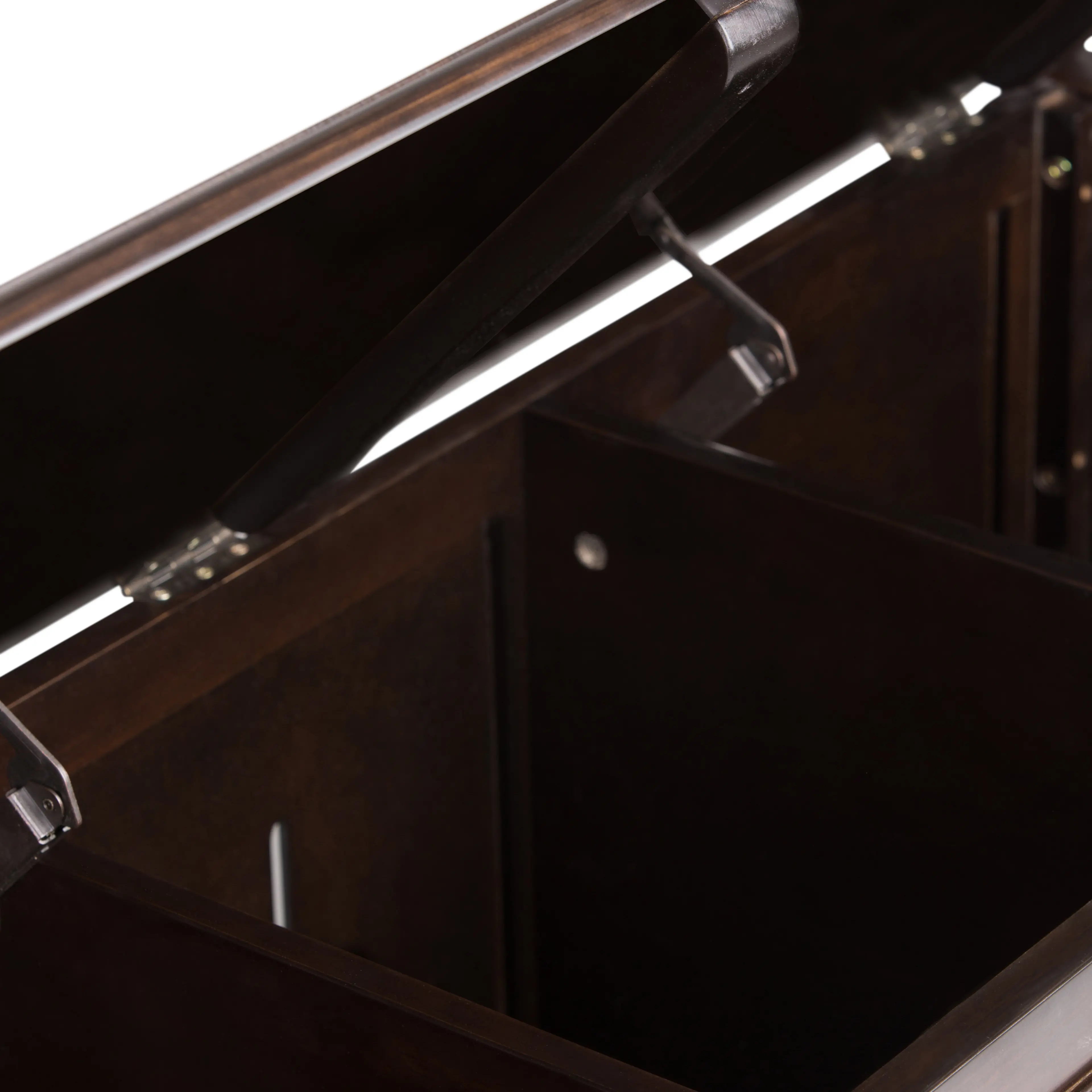 Danforth Amber Brown Storage Bench Trunk-6