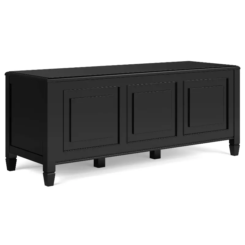 Danforth Ebony Black Storage Bench Trunk