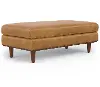 Louana Rust Brown Large Rectangular Ottoman