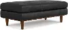 Louana Graphite Black Large Rectangular Ottoman