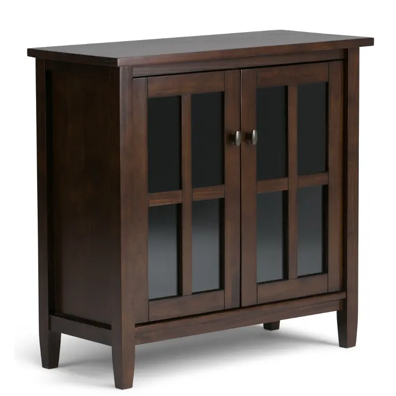 Shaker Dark Brown Low Storage Cabinet