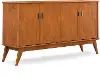 Sky Brown 4 Door Sideboard Buffet