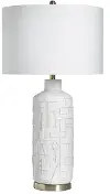 Pueblo Bone Ceramic Table Lamp
