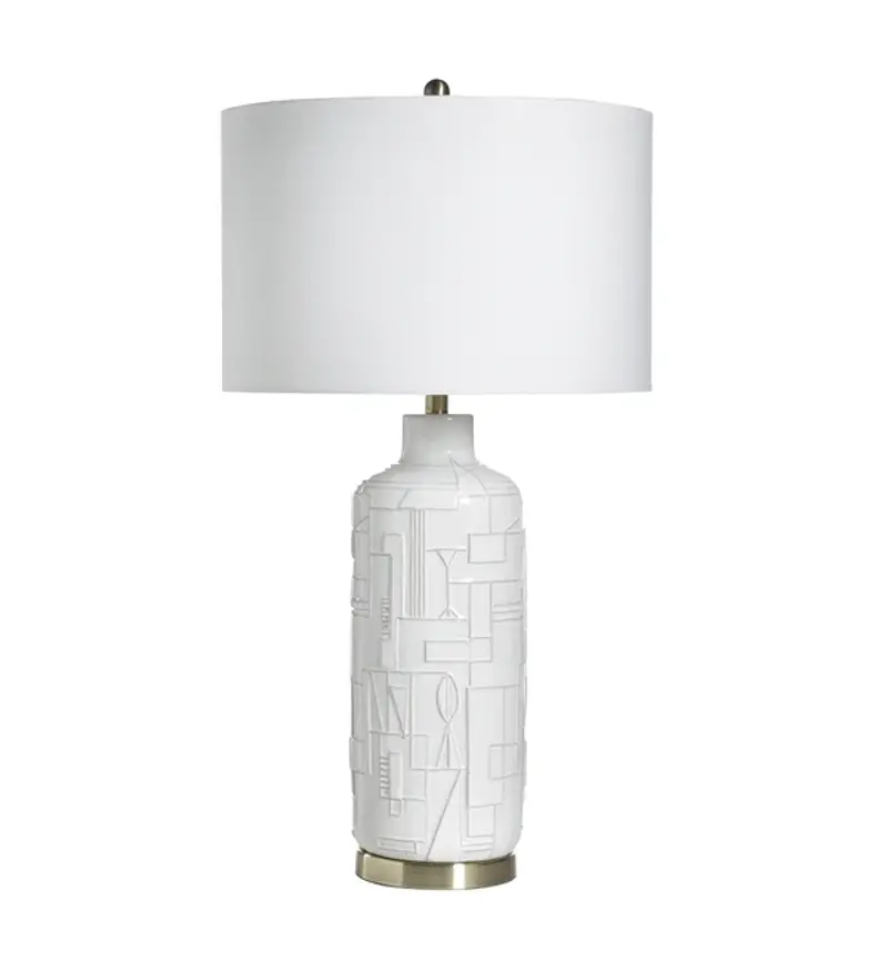 Pueblo Bone Ceramic Table Lamp