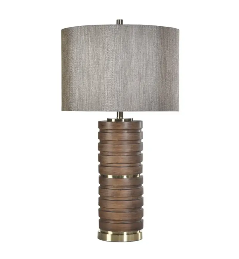 Robinia Walnut Steel Table Lamp