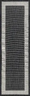 ECO1100 3X10 Elgin 3 x 10 Black Indoor-Outdoor Area Rug