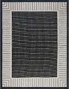 ECO1100 8X10 Elgin 8 x 10 Black Indoor-Outdoor Area Rug