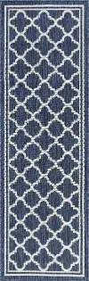 ECO1305 3X10 Shaila 3 x 10 Navy Blue Indoor-Outdoor Runner Rug