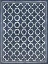 ECO1305 8X10 Shaila 8 x 10  Navy Blue Indoor-Outdoor Area Rug