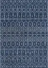 VND2007 8X10 Evka 8 x 10 Navy Blue Indoor-Outdoor Area Rug