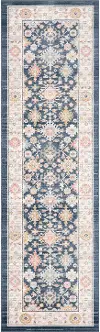CSW1107 2X8 Ellen 2 x 8 Navy Blue Runner Rug