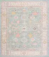 CSW1177 8X10 Ellen 8 x 10 Aqua Green Area Rug
