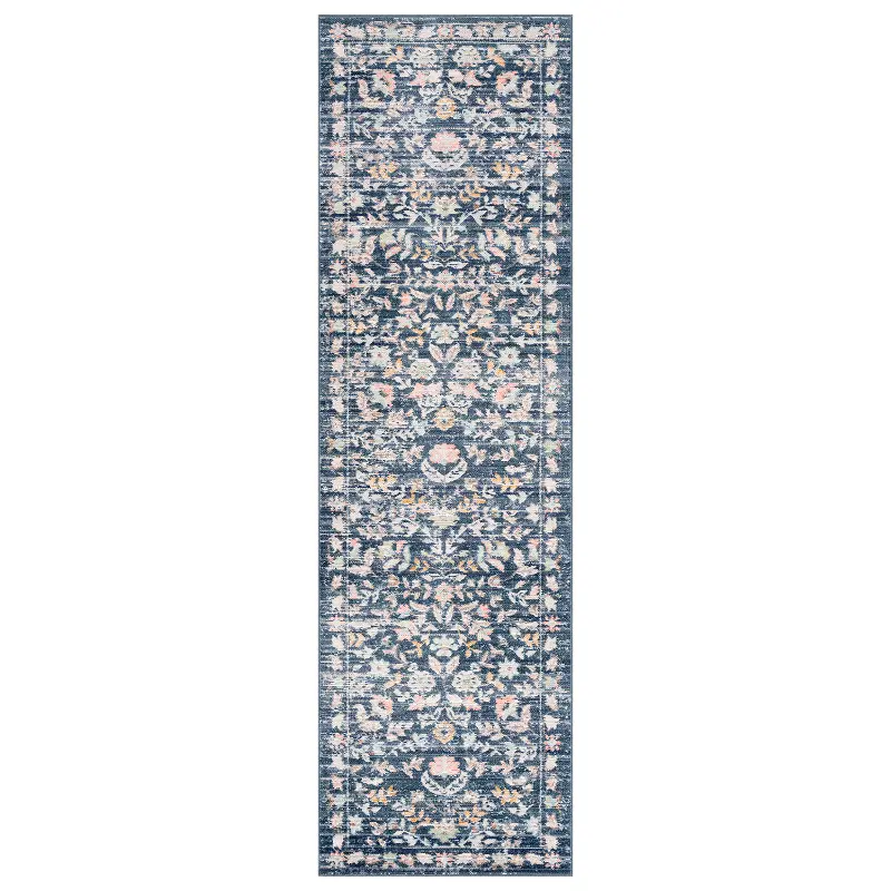 Helen 2 x 8 Navy Blue Area Rug