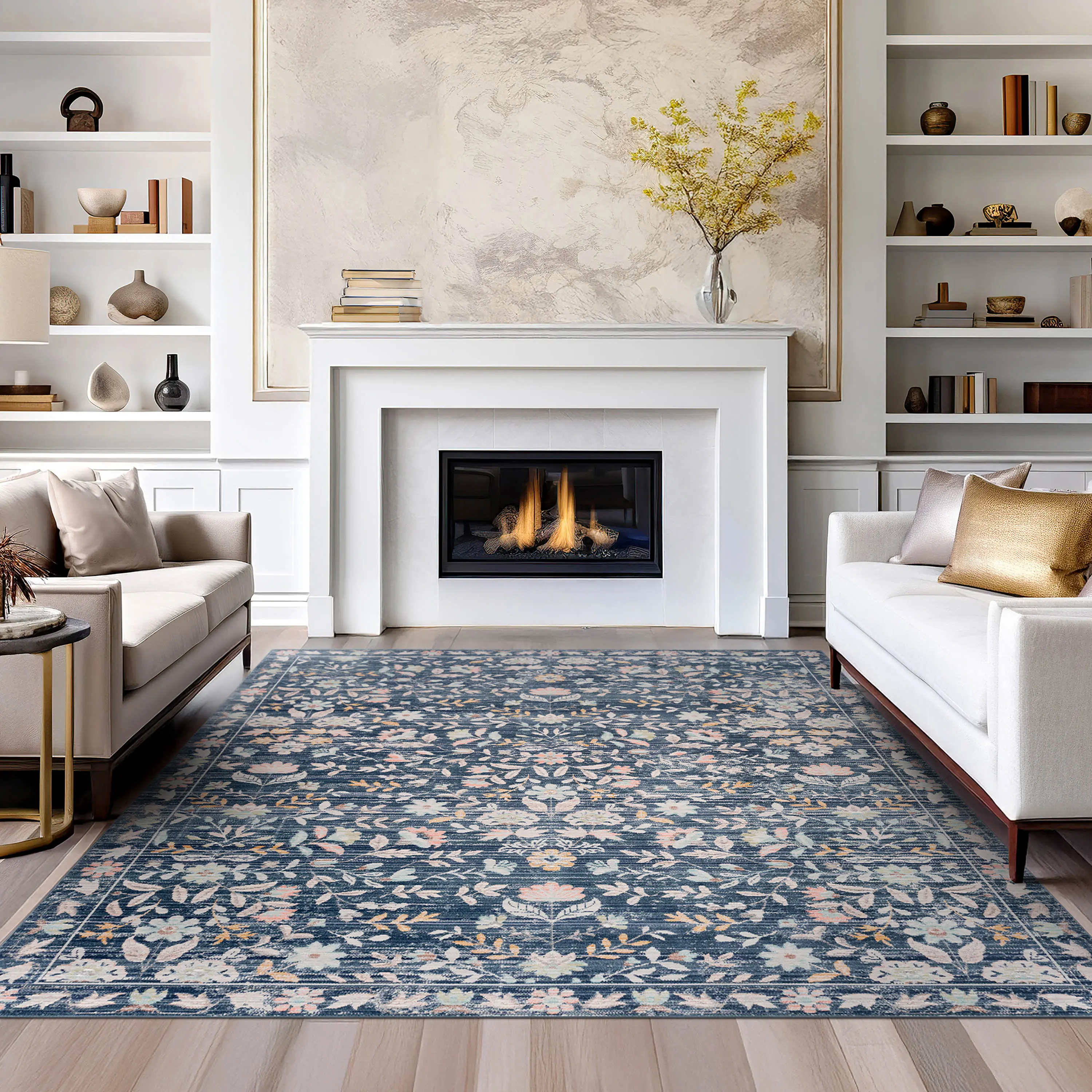 CSW1307 8X10 Helen 8 x 10 Navy Blue Area Rug-7