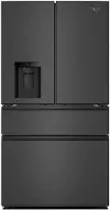WRMF3736SV Whirlpool 29 Cu Ft 4 Door French Door Refrigerator - Black Stainless Steel