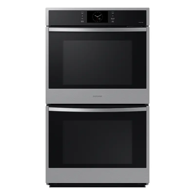 Samsung 10.2 Cu Ft Double Wall Oven with Steam Cook - Stainless Steel