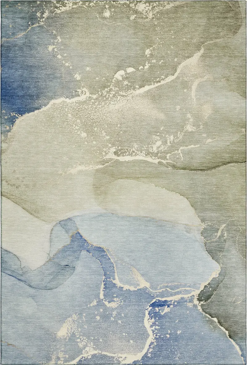 Odyssey 5 x 8 Blue Area Rug