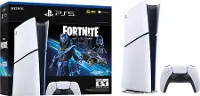1000045142 PlayStation 5 Slim Console Digital Edition Fortnite Cobalt Star Bundle