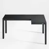 Galactic Black L-Shaped LED Gaming Desk