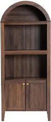 268-14659-RCW Hayes Walnut Arched Top Display Cabinet