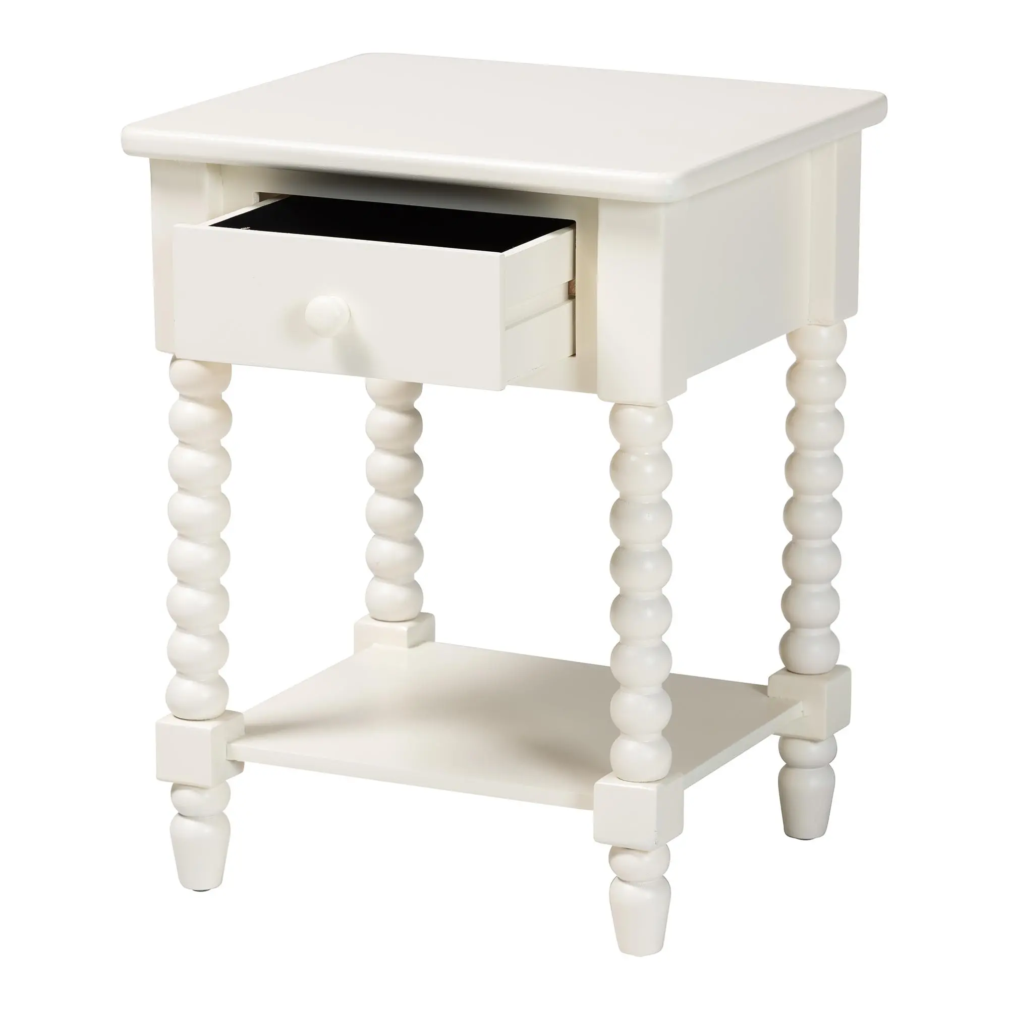 267-14625-RCW Raynera White End Table-6