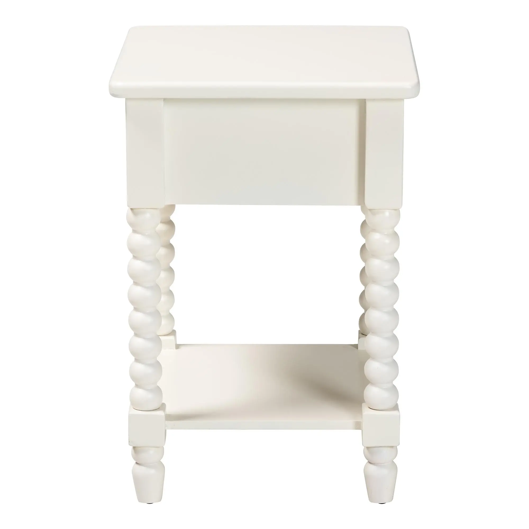 267-14625-RCW Raynera White End Table-7