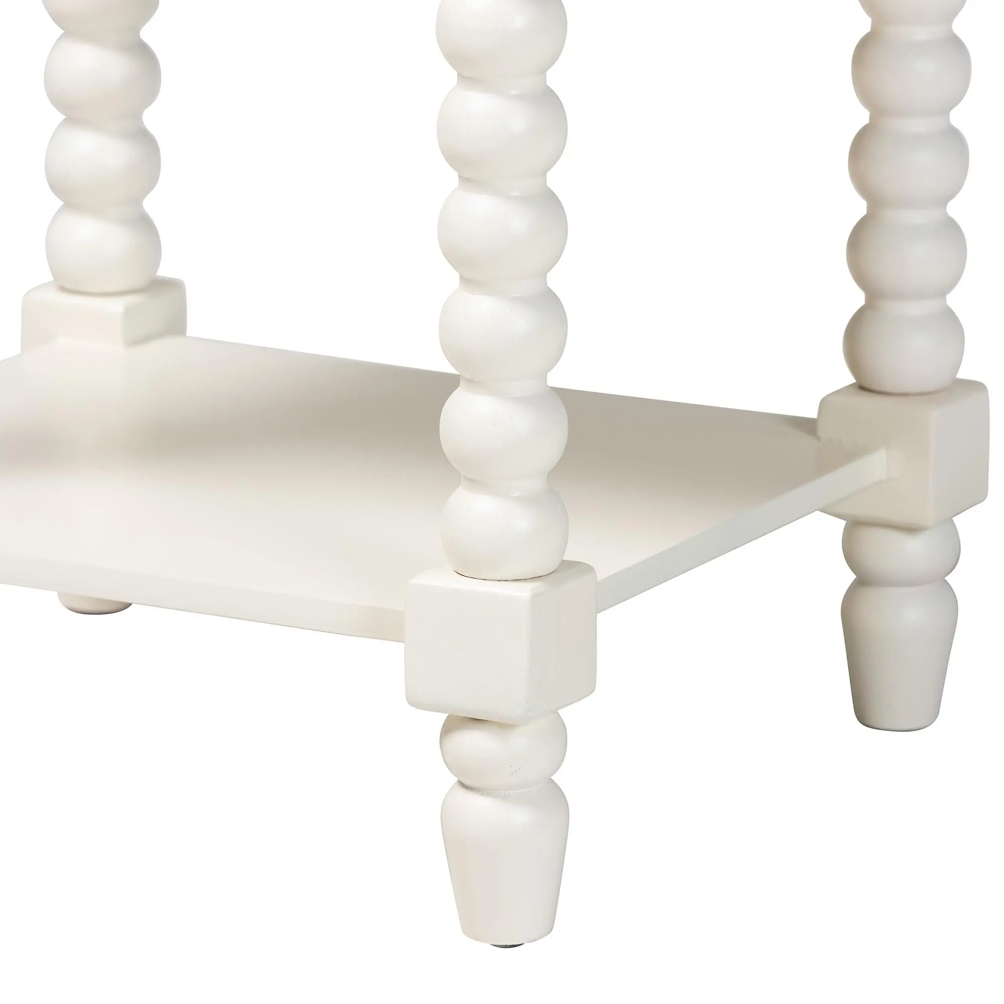 267-14625-RCW Raynera White End Table-9
