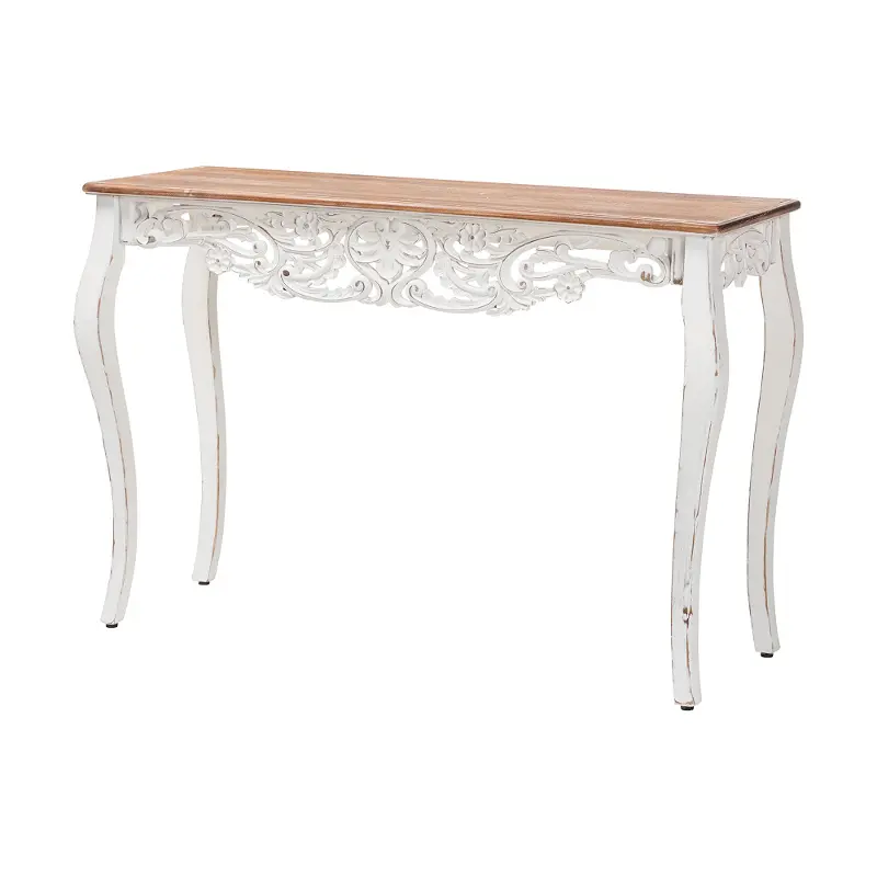 Riquin Distressed Wood Console Table