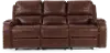 Winslow Brown Faux Leather Reclining Sofa