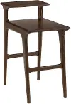 Tiered Dark Brown Side Table