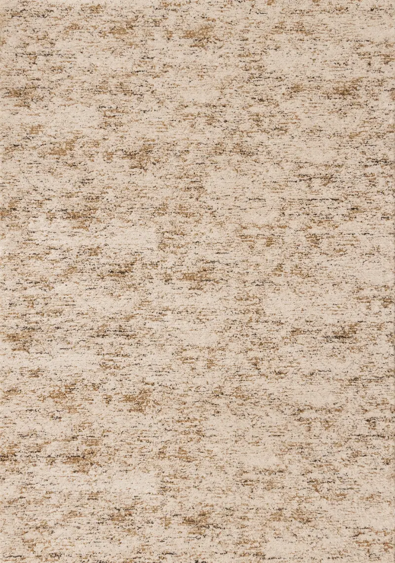 Lynn 8 x 11 White and Brown Area Rug