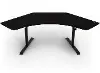ARENA-ANGELO-PBK-M Arozzi Arena Angelo Pure Black Corner Gaming Desk