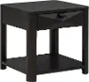 Ember Coffee Brown End Table