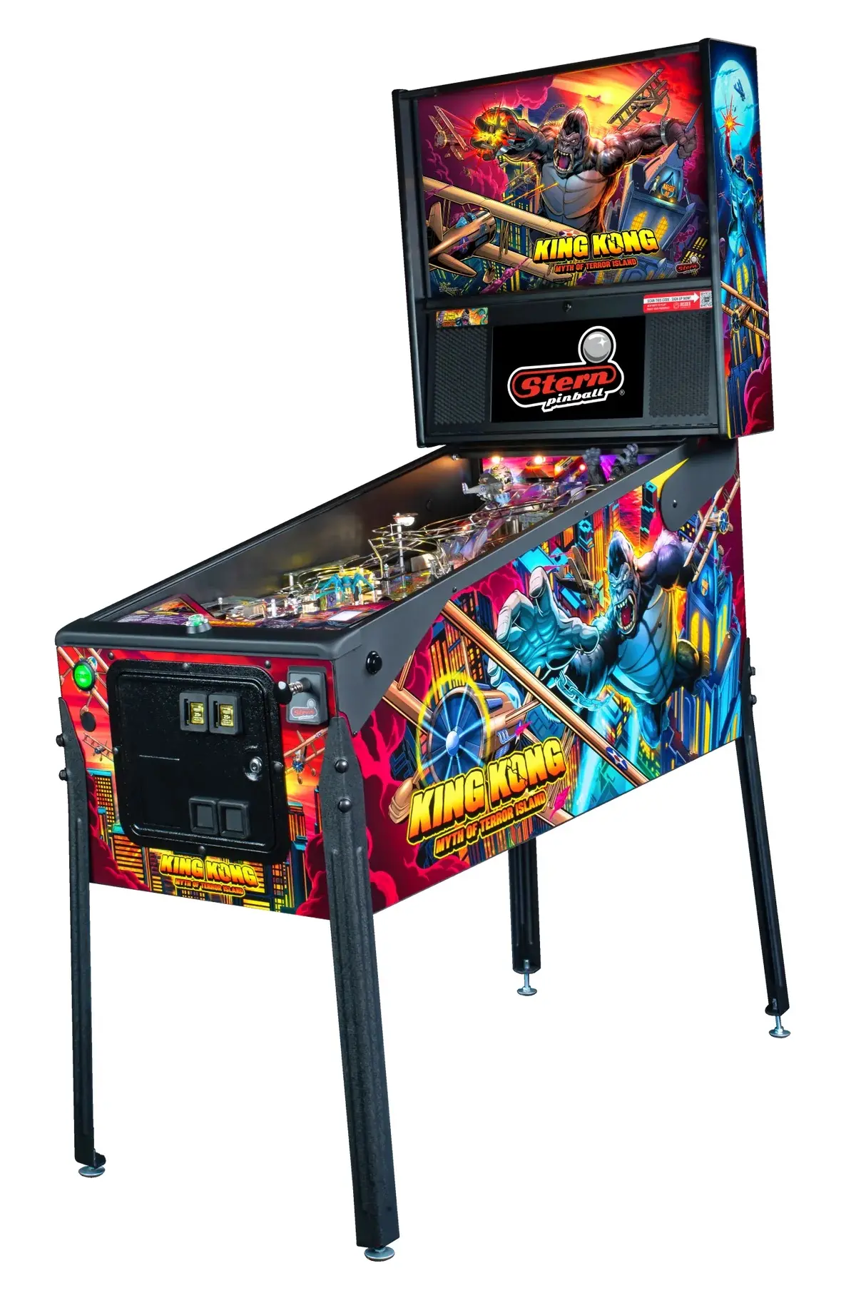 500-55Z7-11 Stern Pinball King Kong: Myth Of Terror Island Premium Pinball Machine-1