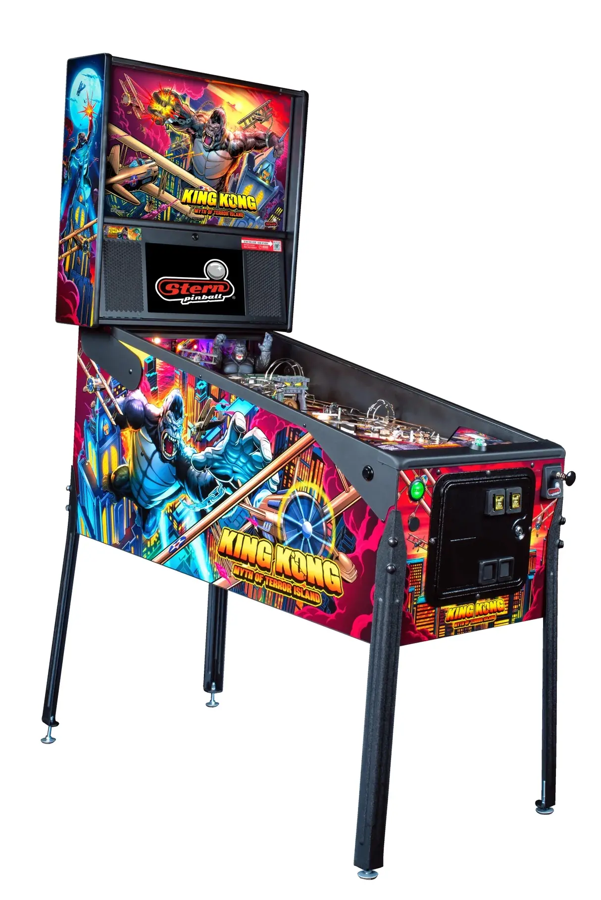 500-55Z7-11 Stern Pinball King Kong: Myth Of Terror Island Premium Pinball Machine-2