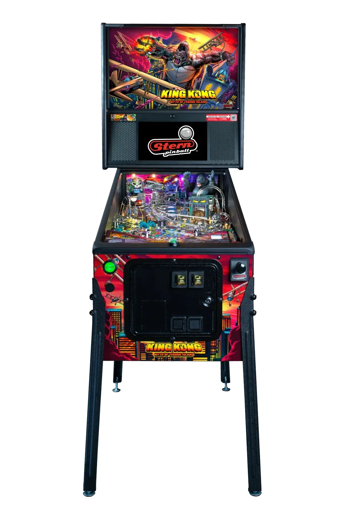 500-55Z7-11 Stern Pinball King Kong: Myth Of Terror Island Premium Pinball Machine-3