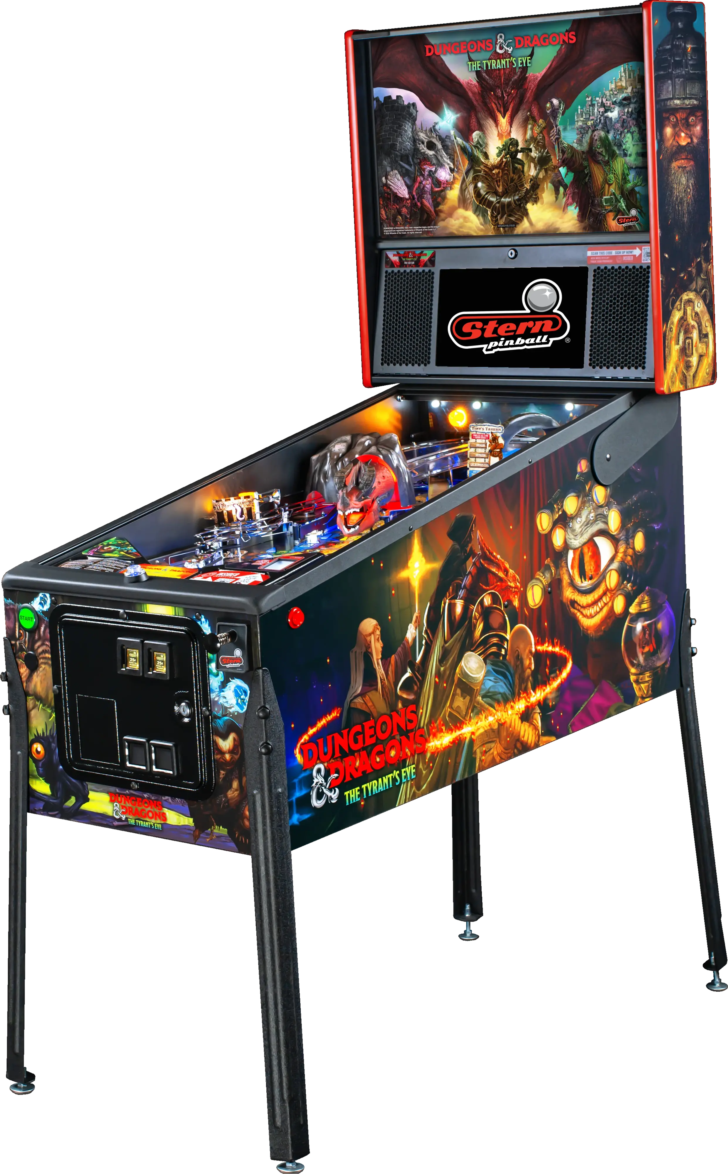 500-55X7-11 Stern Dungeons & Dragons: The Tyrant's Eye Pro Edition Pinball Machine-2