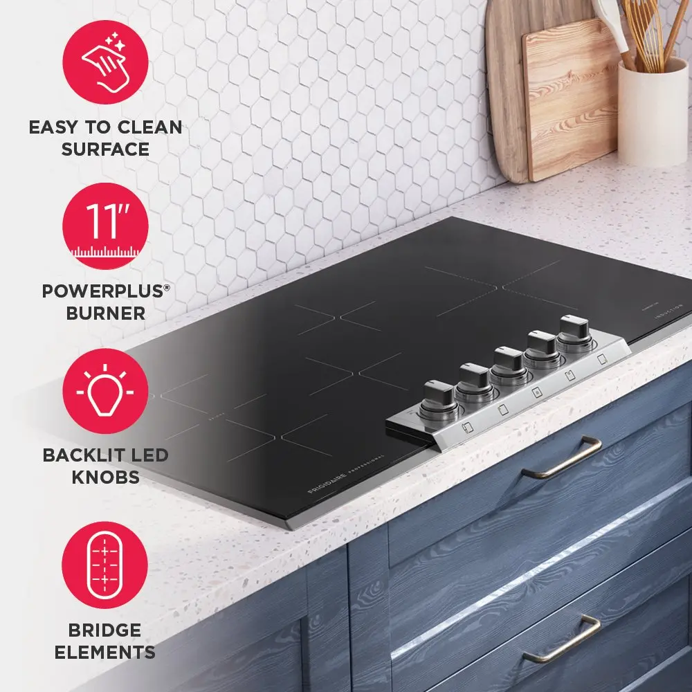 PCCI3680AF Frigidaire Professional 36  Induction Cooktop - Stainless Steel-4