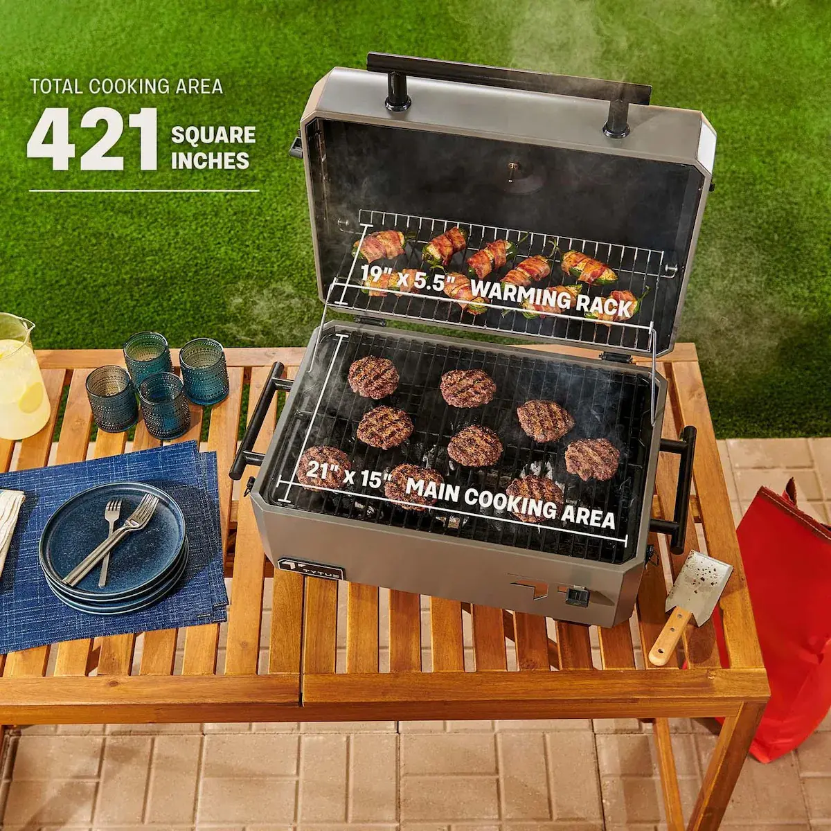 TDT-GHS-CHAR Tytus Emberwood Charcoal Grill-7