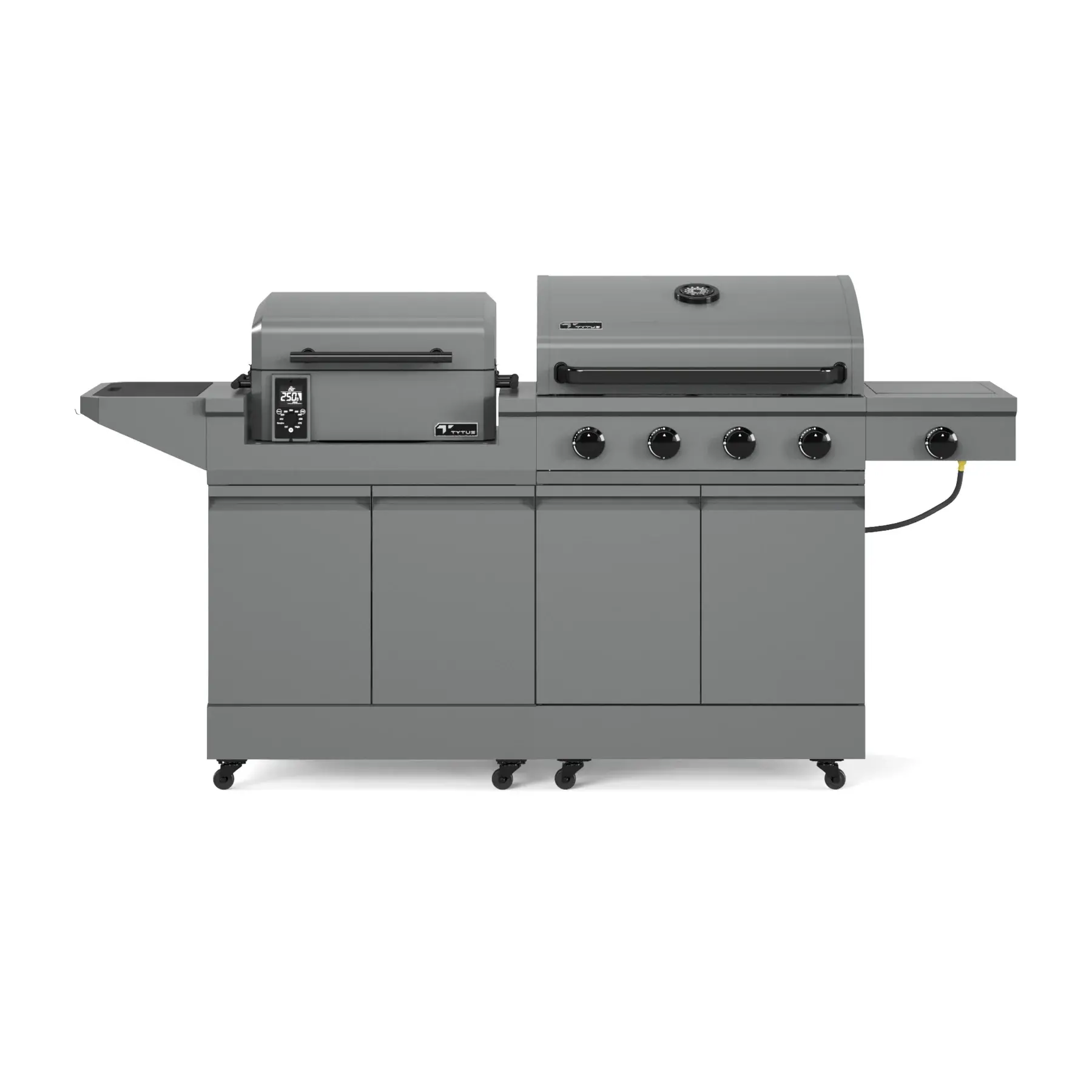 TDT-DUO-SMOK Tytus Modular Duo Grill with Pellet Smoker-1