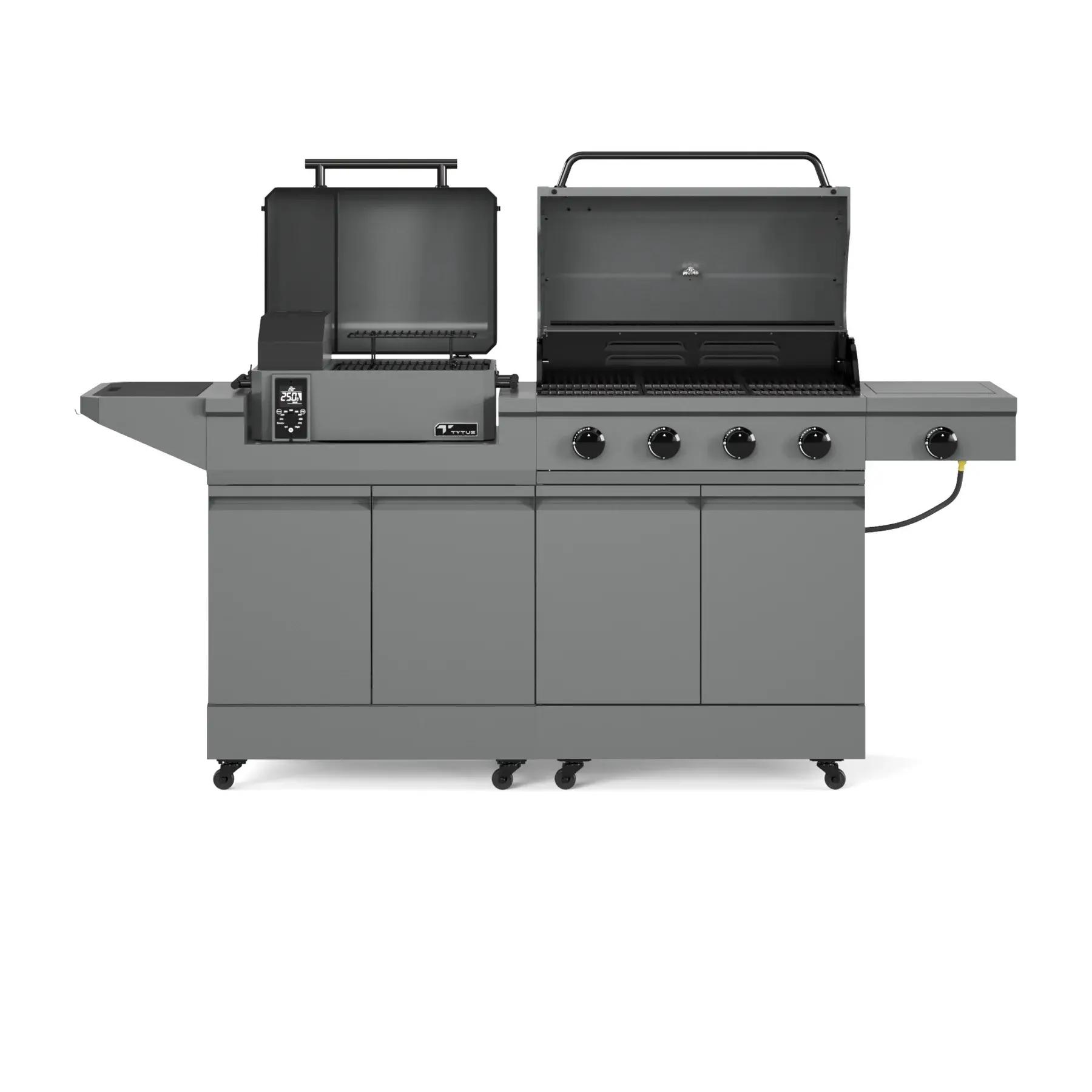TDT-DUO-SMOK Tytus Modular Duo Grill with Pellet Smoker-4