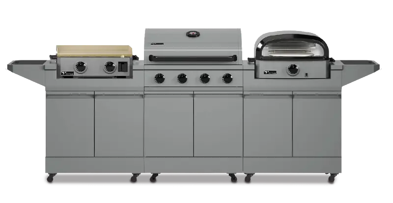 Tytus Modular Trio Grill with Gas Griddle and Pizza Oven