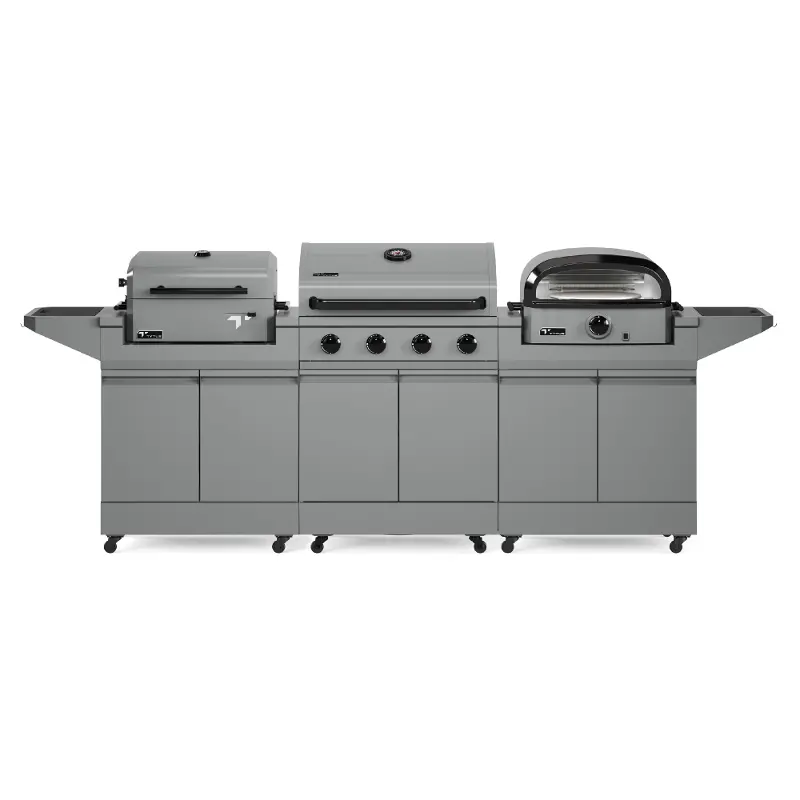 Tytus Modular Trio Grill with Charcoal Grill and Pizza Oven