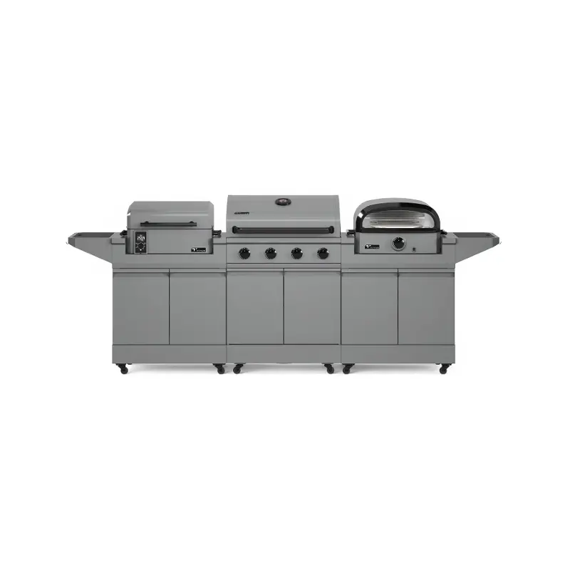 Tytus Modular Trio Grill with Pellet Smoker and Pizza Oven