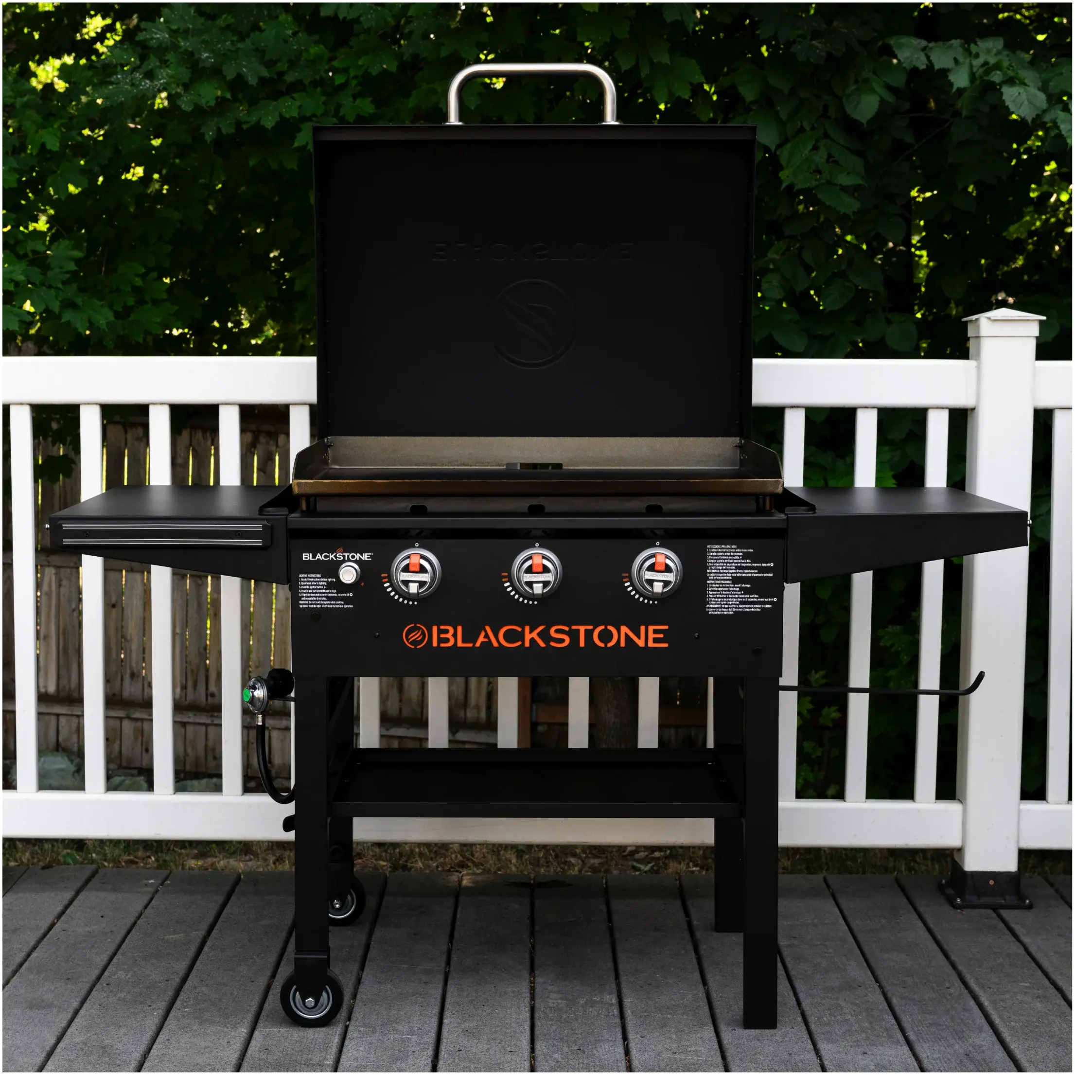 2403 Blackstone 28  XL 3 Burner Omnivore Griddle with Hood-2