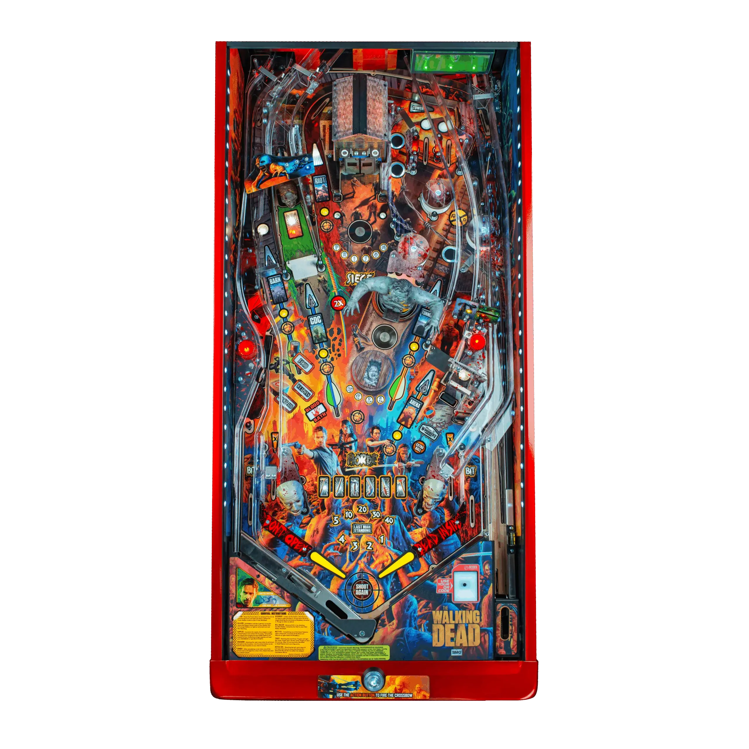 500-55AM-11 Stern Pinball The Walking Dead Remastered Limited Pinball Machine-4