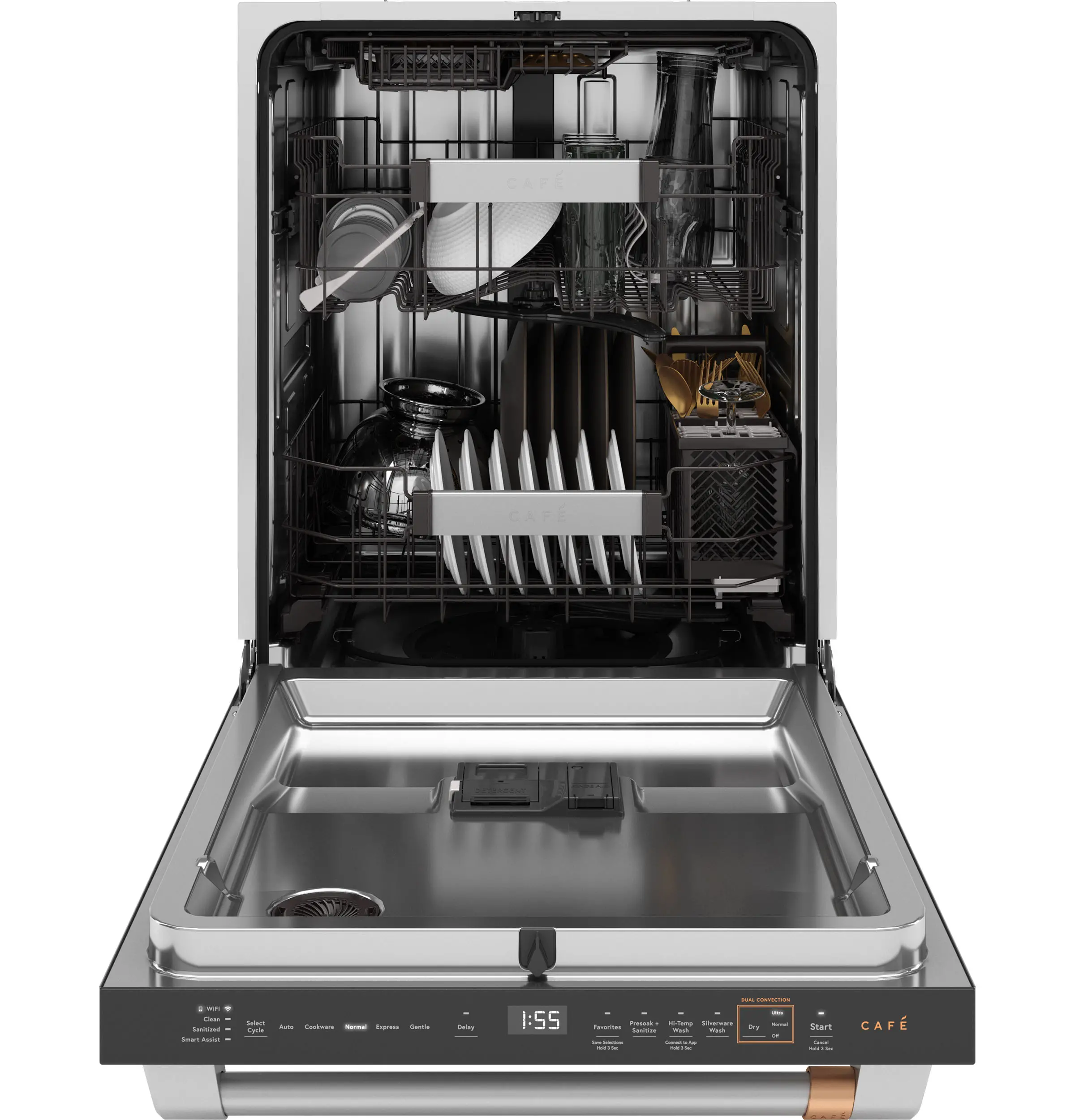 CDT858P2VS1 GE Cafe 24  Top Control Dishwasher - Stainless Steel-11