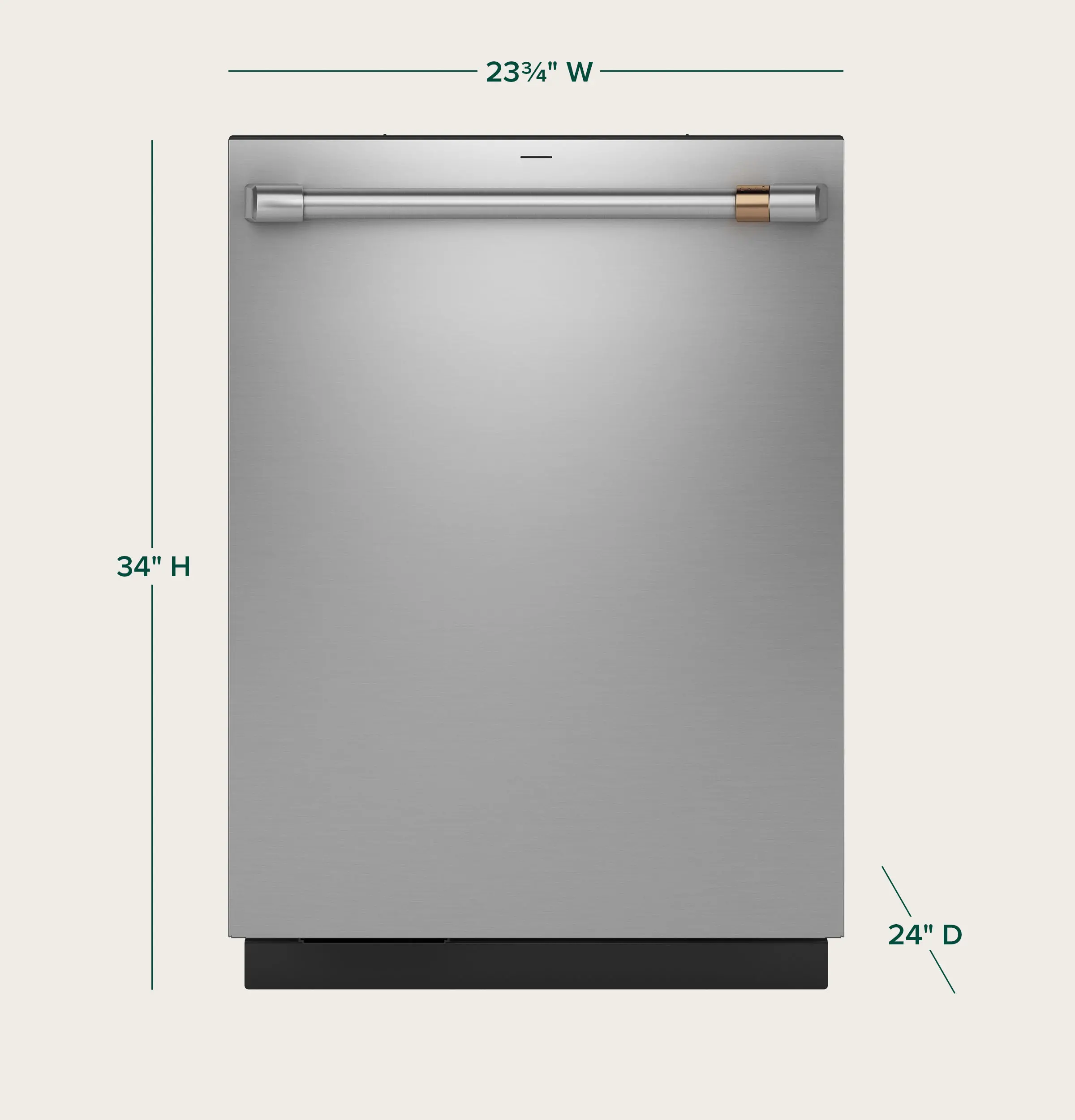 CDT858P2VS1 GE Cafe 24  Top Control Dishwasher - Stainless Steel-4