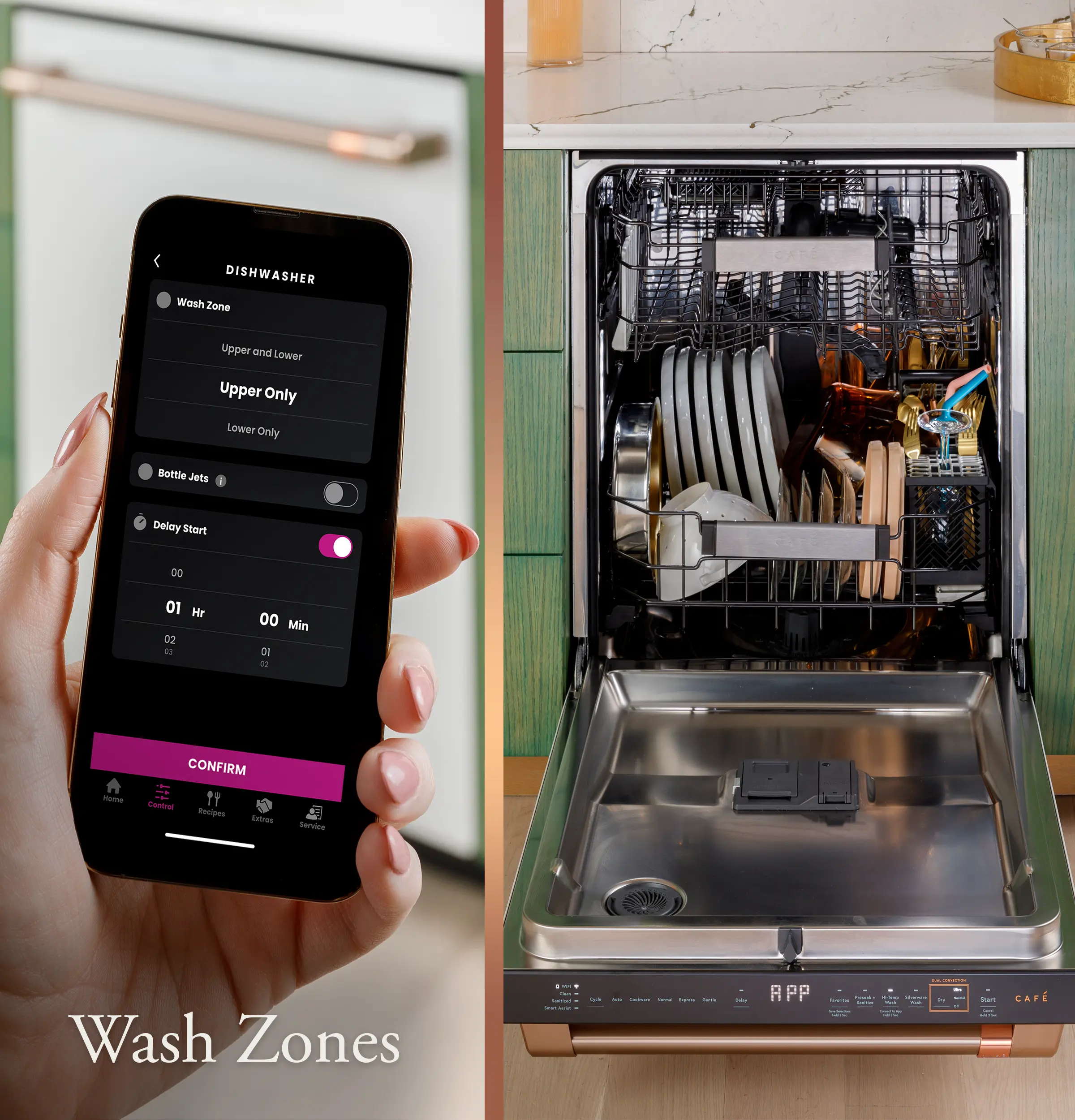 CDT858P2VS1 GE Cafe 24  Top Control Dishwasher - Stainless Steel-7